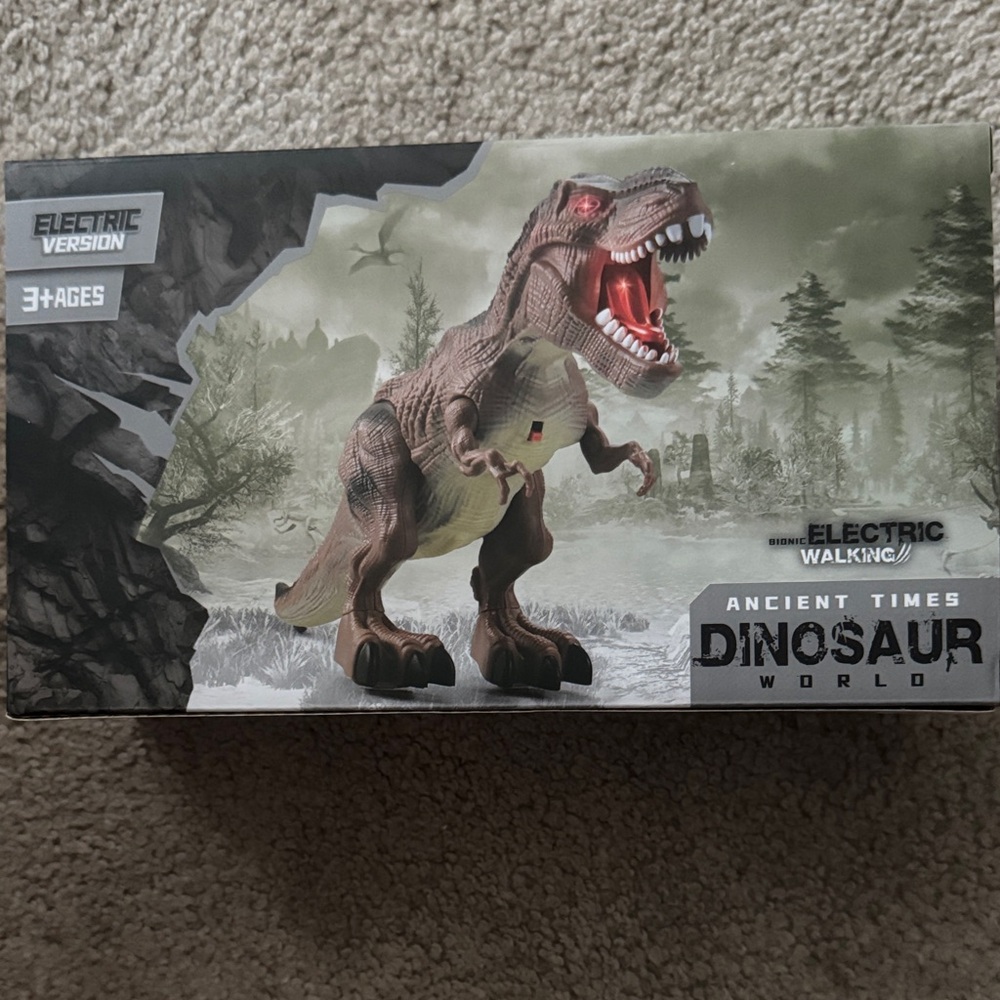 Dinosaur World Electric Walking T-Rex - Brown